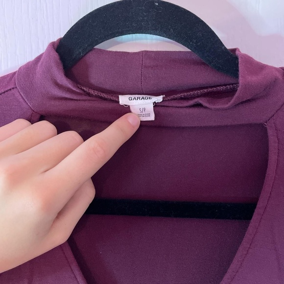 Small Burgundy choker dress from Garage - Picture 3 of 4